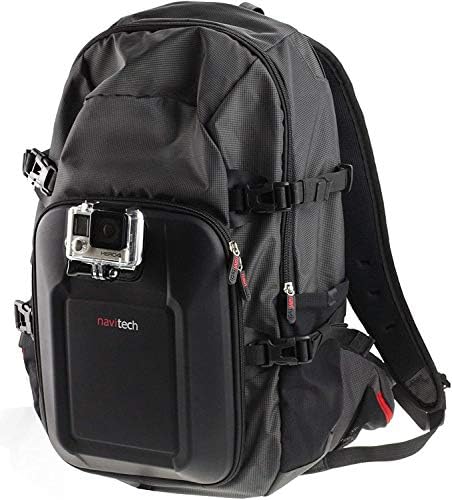 NavItech Action Camera Backpack & Red Storage s integriranim remenom za prsa - kompatibilno s Vemont akcijskom kamerom
