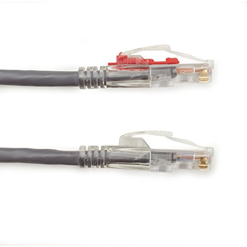 Crna kutija C6PC70-GY-100 Gigatrue 3 Cat6 550-MHz kabel za zaključavanje, sivi, 100-ft. - Kategorija 6 za mrežni uređaj - 100 ft -