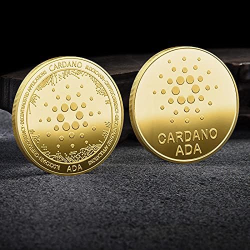 Eter 1 oz, okrugla kripto valuta Kolekcionarski novčić Komemorativni kovanik zlato naplaćen zaštitnom kutijom cardano virtualni novčić