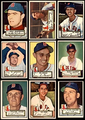 1952. Topps Boston Red Sox Team s niskim brojem Boston Red Sox Ex+ Red Sox
