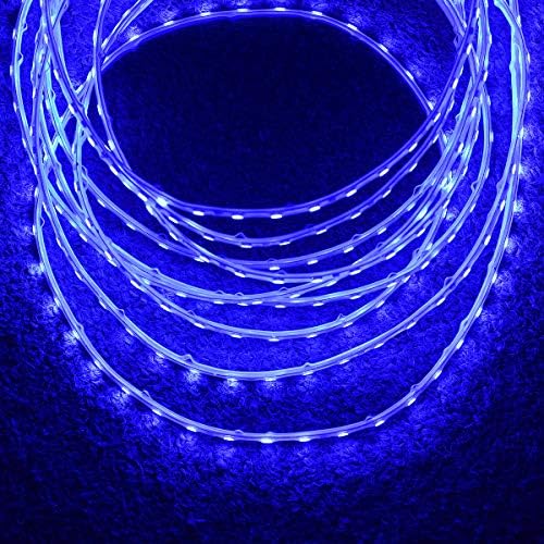 Super uska vodootporna IP67 3 mm široka plava led svjetla - 12V istosmjerna fleksibilna LED traka - 3014SMDS 90leds/m - 48watt 16,4ft