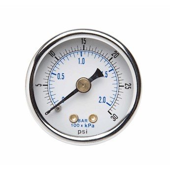 Kolealni tlak Cole-Parmer, 1,5 dia, 1/8 NPT leđa; 0-100 psi