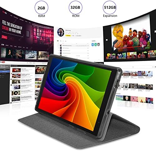 IWEGGO Tablet 8-inčni tablet s torbicom, tablet Android 11, 2 GB ram memorije, 32 GB ROM-a, quad core procesor radnog takta 1,6 Ghz,