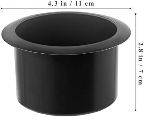 Plastični crni držač za čaše od 2pcs izmjenjivi držač za čaše s ručkama za stolicu za ljuljanje umetak za kauč za čamac stolica za