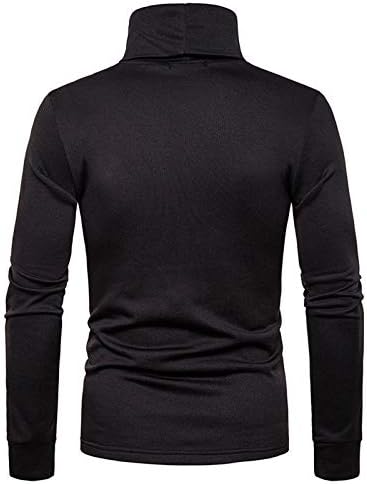 Velike i visoke košulje za haljine za muškarce Turtleneck Fit dnonging muški gornji bluz dugačak dugačak rušiča