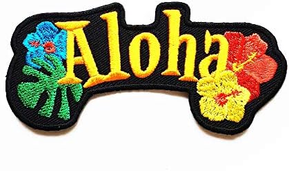 Otok Aloha Hawaii Kažu da je Aloha Summer Beach Kids Crital Iron On Flaster vezeni zakrpa za jakne torbe traperice Odjeća za ruksak