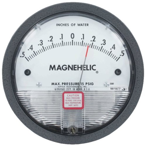 DWYER® Magnehelic® diferencijalni tlak, 2304, nulti raspon središta: 2-0-2 W.C.