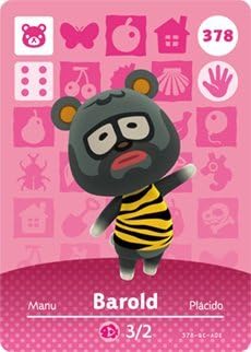 Barold - Nintendo Animal Crossing Happy Home Designer Series 4 Amiibo Card - 378