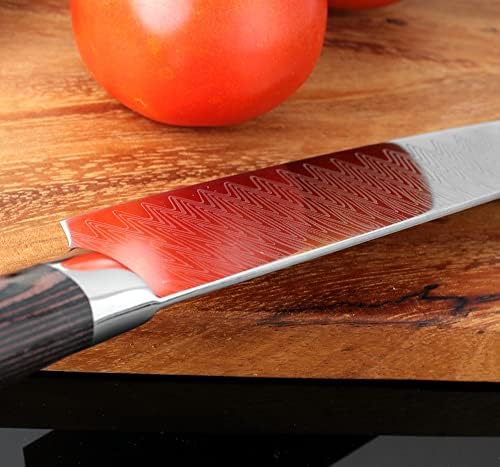Gummia dom i kuhinja/kuhinja i blagovaonica/kuhinja pribor 8 -inčni kuhinjski kuharski nož za kuhanje noža alat za nož visokog ugljika,