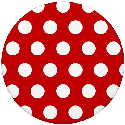 Crvena i bijela polka dot uzorak krug moda crvena polka dot popsockets zamijeni popgrip