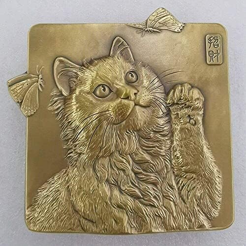 大 铜章 收藏者 协会 协会 Kina Šangaj Pato Cat mesar medalja Kina Mačka medalja 80 * 78 mm China Fortune Mačka