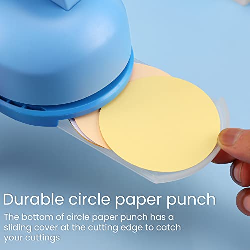 Myartool Circle Papir Punch, 3 inčni udarci u krug za papirne zanate, 75 mm rupa za rupu za izradu stranica za bilježnice, memorijske