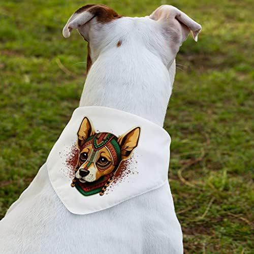 Indijanci Dog Pet Bandana ovratnik - ilustracijski šal ovratnik - Cool Art Dog Bandana - XL