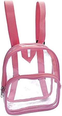 Mini prozirni ruksak za žene, prozirna torba odobrena od stadiona, mali prozirni ruksak za teške uvjete za koncerte i sportske događaje