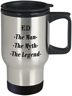 Ed - Čovjek mit o legendi Awesome poklon šalice za kavu - Putnička šalica od 14oz