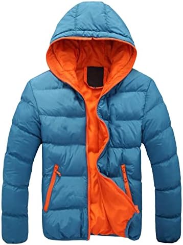 ADSSDQ Cool Winter Business Coats Muškarci s kapuljačom džep s punim rukavima labav debeli kaput čvrste boje udobnosti kapuljača parka7