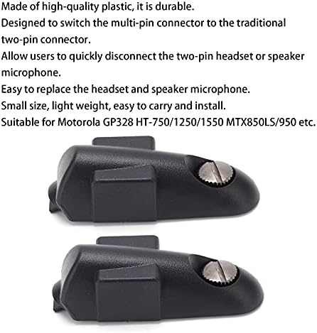 Adapter za slušalice prijenosnog voki-tokija od 2pcs kompatibilan sa slušalicama od 9328 do 750/1250/1550 do 850 do 950 i mikrofonima