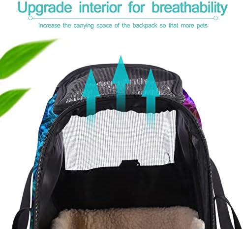 Apstraktna torba za nošenje kućnih ljubimaca, sportski ruksak odobren od zrakoplovne tvrtke, prijenosna prozračna putna torba s mekim