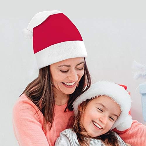 Božićni šešir Djeda Mraza, Božićni blagdanski šešir Poljske zastave za odrasle, udobni Uniseks Božićni Šeširi za novogodišnji kostim