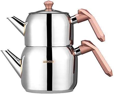 AMBOSS turski čajnik set 3lt. Kapacitet kompatibilni turski čaj od nehrđajućeg čelika