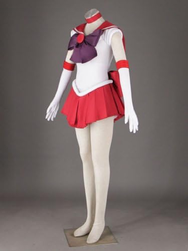 Ourcosplay ženski mornar Moon Hino rei cosplay kostim 6 PCS set
