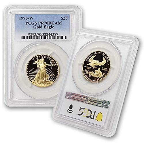 1995. W 1/2 oz Gold American Eagle PR-70 Deep Cameo by Coinfolio $ 25 PR70DCAM PCGS