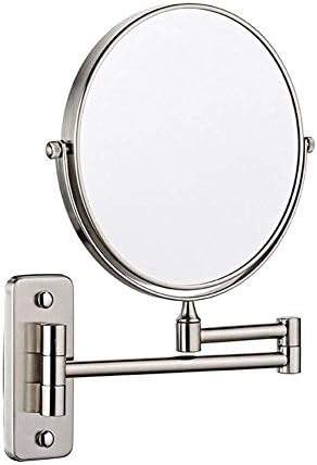 Lianxiao-isprazno ogledalo 8-inčni dvostrani okretni zidni zrcalo, produžavajući sklopivo kozmetičko zrcalo za brijanje u kupaonici