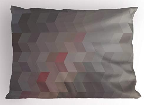 Ambsonne umjetnost Sažetak jastuka sramota, geometrijska kreativna ilustracija s pastelnim pravokutnim oblicima uzorka, ukrasna standardnu