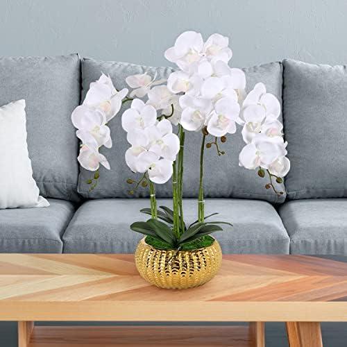 Umjetno cvijeće lažna orhideja lažna biljka bijela orhideja svilena orhideja faux orhideja biljka Phalaenopsis cvijet orhideje za uređenje