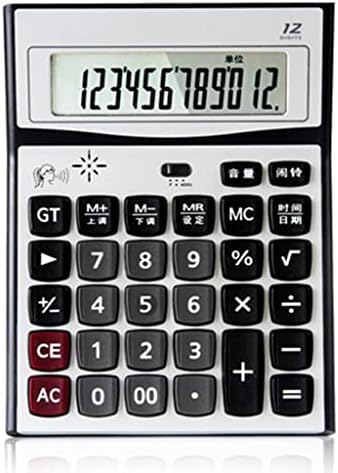 JFGJL 12 znamenki velikih zaslona kalkulator govora Stvarni izgovor ljudskog izgovora matel kalkulator ploče bez baterije