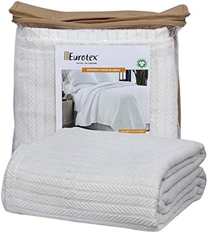 Okruga za odbacivanje pamuka za krevet za krevet - deke od tkanja kabela, bijela mekana lagana tkana deka za kauč kauč kauč na kauč