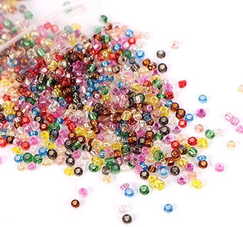 Staklene perle od 2 mm sitne perle od perli za izradu nakita oko 7200pcs