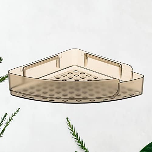 Cabilock kutni stalak kut montirani trokut bez toaleta crni organizator ljepilo za zidni nosač košarica za skladištenje kuhinja plastična