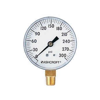 Ashcroft 10052.5 0 do 160 PSI Utility mjerenje, 2 1/2 brojčanik, dno priključka