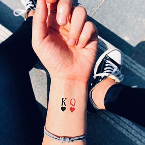 King of Hearts privremena naljepnica za tetovažu - ohmytat