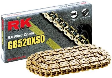 RK trkački lanac GB520XSO-120 Gold 120 Link Visoka performansa ulica i Off-Road RX-prstena s povezivačkom vezom