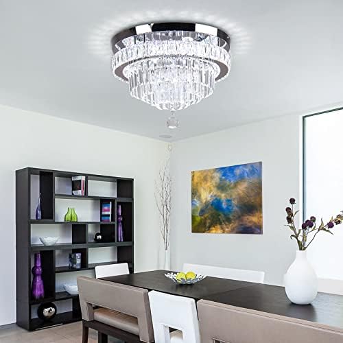 Frixchur moderni kristalni lusteri LED K9 kristalni stropni svjetiljki okrugli lusteri s lusterom za luster kapljice za spavaću sobu