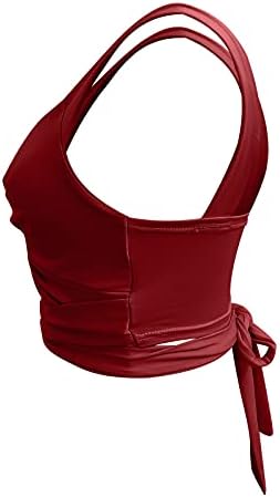 Wodceeke Womens Sexy Cami Summer Solid Color Bow Camisole Tank Tops