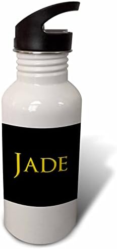 3Drose Jade Common Woman Ime u Americi. Žuta na crnoj šarmu - boce s vodom
