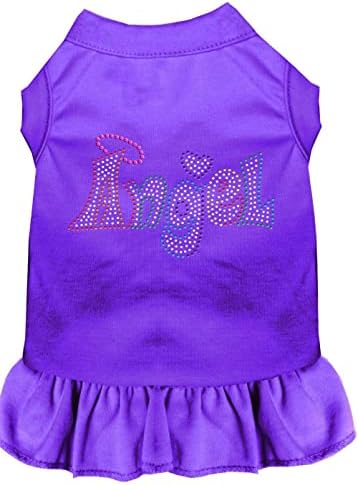 Mirage Pet Products 57-63 XXLPR Purple Technicolor Angel Rhinestone haljina za kućne ljubimce, XX-velika