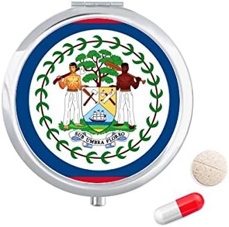 Zastava Belizea Država Sjeverna Amerika Futrola za tablete džepna kutija za pohranu lijekova spremnik za doziranje