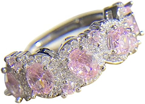 2023 novi ružičasti i žuti prsten u boji slatkiša, Ženski svijetli dijamantni prsten od brašna presvučen zlatom, lagani luksuzni prsten