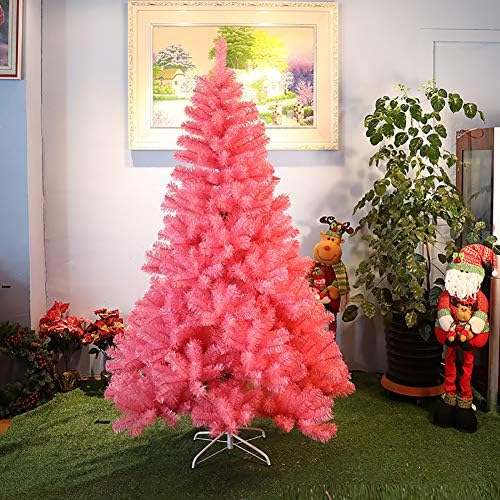 Umjetno božićno drvce Xmas Pine Tree, 180 cm Deluxe Spruce Sartid Pink Dekoracija božićnog drvca s čvrstim metalnim nogama Easy montaža