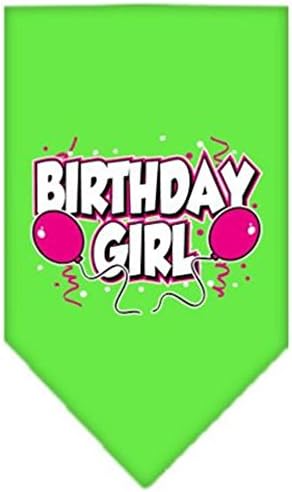 Mirage Pet Products rođendanska djevojčica zaslon Print Bandana za kućne ljubimce, mala, vapnena zelena
