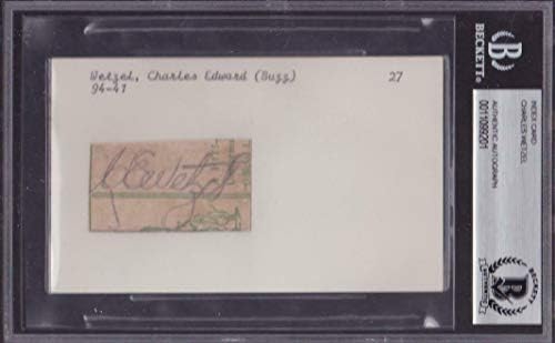 Charles Buzz Vetzel potpisao je potpisani indeksni autogram veličine 3 do 5 cm. 1927.