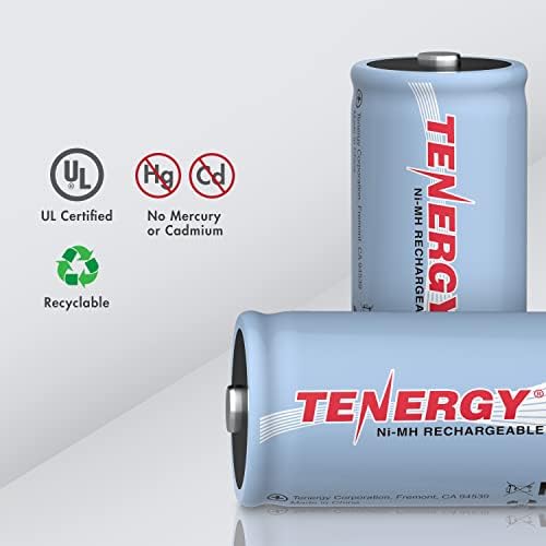 Baterije Tenergy Punjive D i smart punjač T9688 LCD Smart Punjač za baterije NIMH / NICD AA / AAA / C / D / 9V, 4 батарейных veličine