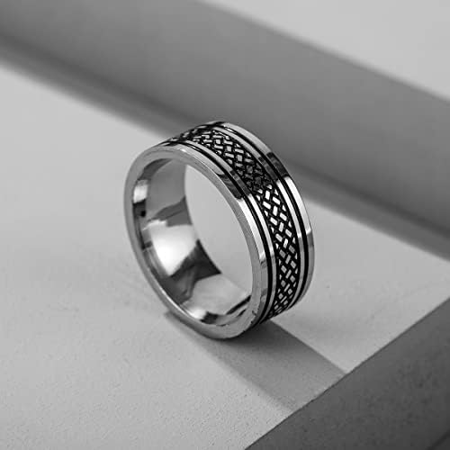 4pcs jednostavni prstenovi za muškarce prstenovi od nehrđajućeg čelika za muškarce vjenčani prsten vjenčani totemski prstenovi za muškarce