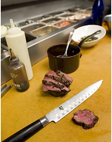 Klasični pribor za jelo Klasično šuplje tlo za rezanje noža 9 , dugačka, tanka oštrica, omogućava čišćenju rezova da sačuvaju sokove
