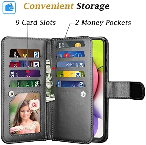 Torbica Takfox Galaxy A03s, za Samsung Galaxy A03s Torbica-novčanik, s uredima za kreditne kartice, flip poklopac-folio od umjetne