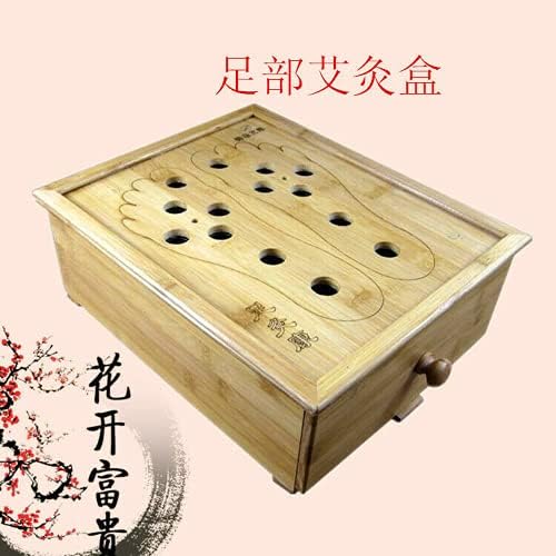Kineska prijenosna drvena kutija za kauterizaciju moks role za stopala, bambusova kutija za kauterizaciju, alat za pelin